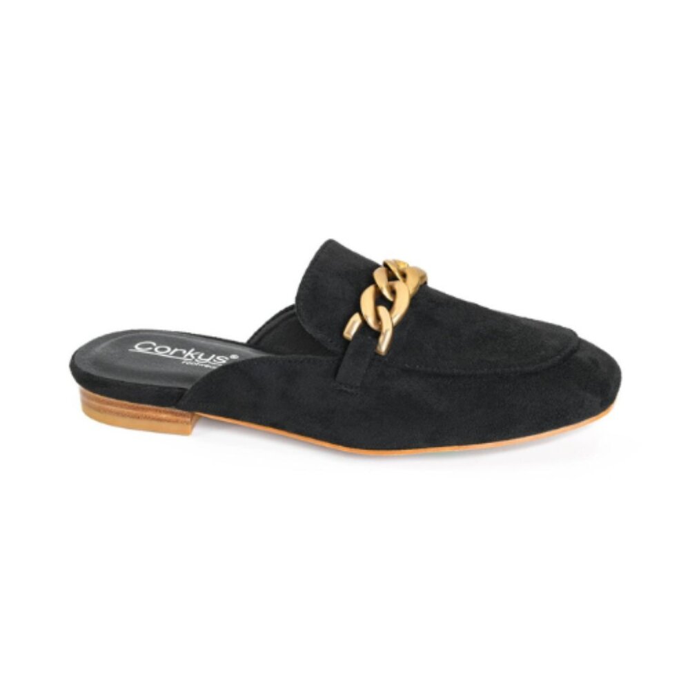 Women's Black Faux Suede Mule Keepsake Corkys Size 7 NWT